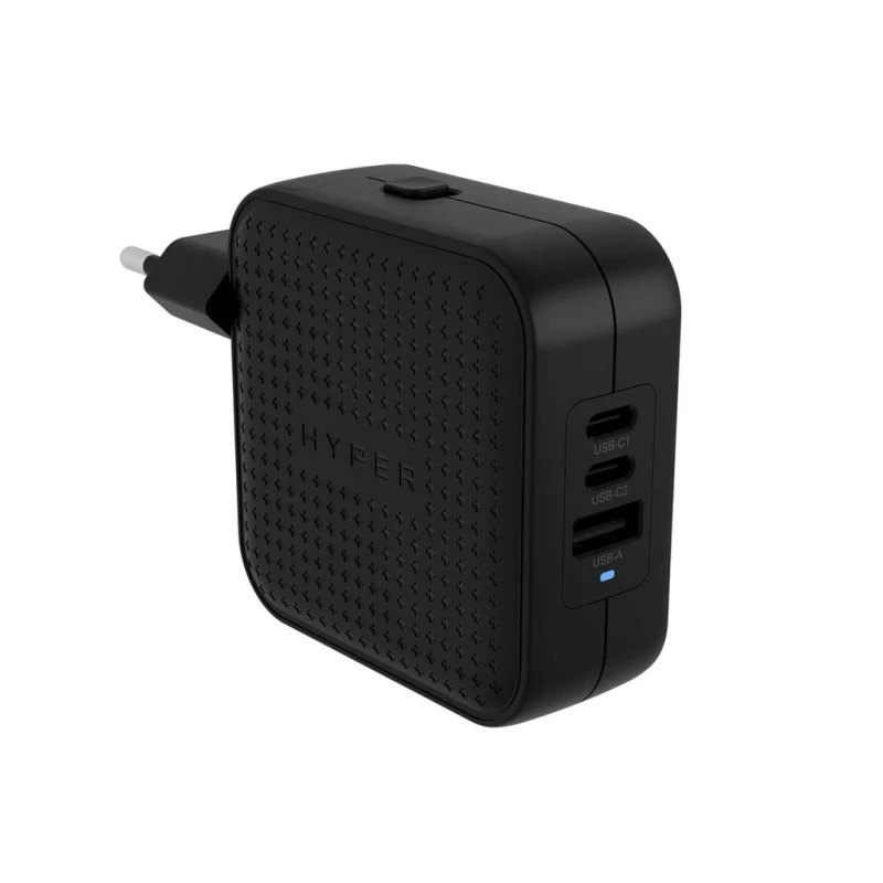 Image of HYPER HYPER HyperJuice 70W USB-C GaN Travel Charger - Black HJ1003BKWWGL