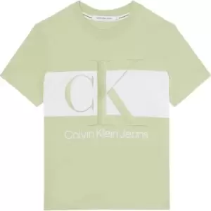 Image of Calvin Klein Jeans Block T Shirt - Green
