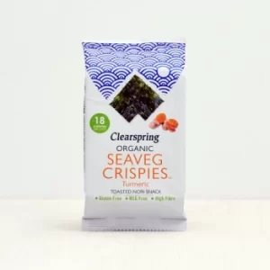 Image of Clearspring Organic Seaveg Crispies Turmeric 4g x 16