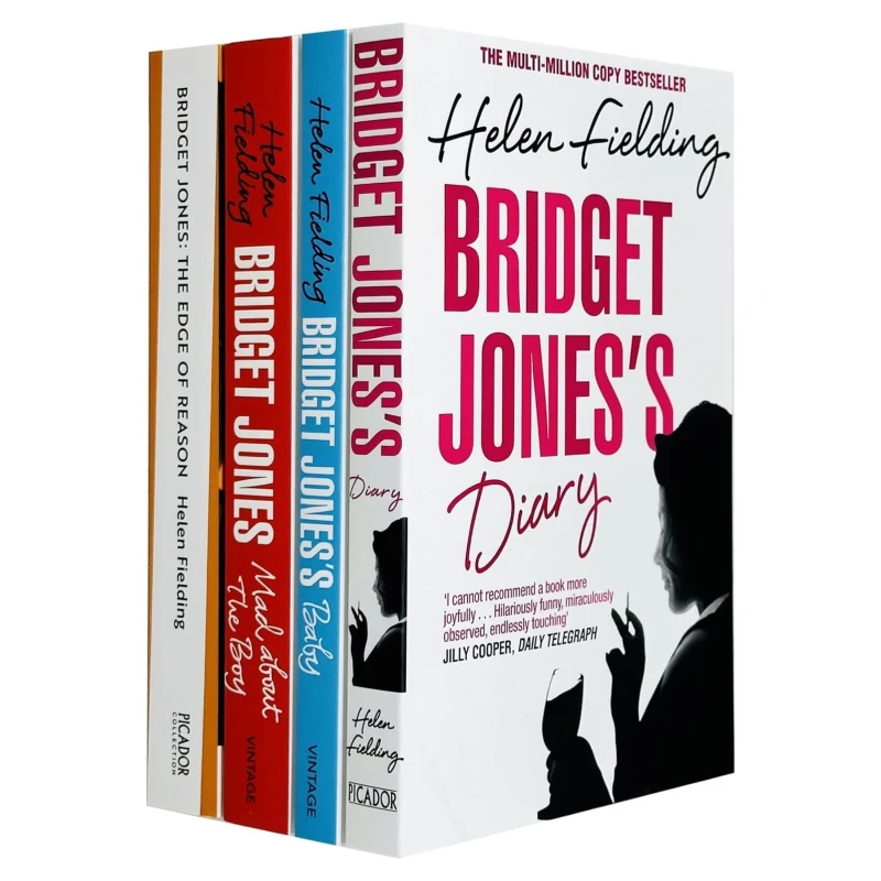 Image of Bridget Jones Series By Helen Fielding Complete 4 Book Collection Helen Fielding Books
