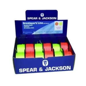 Image of Braided Lines in Merchandiser (12 lines) - Orange -Yellow