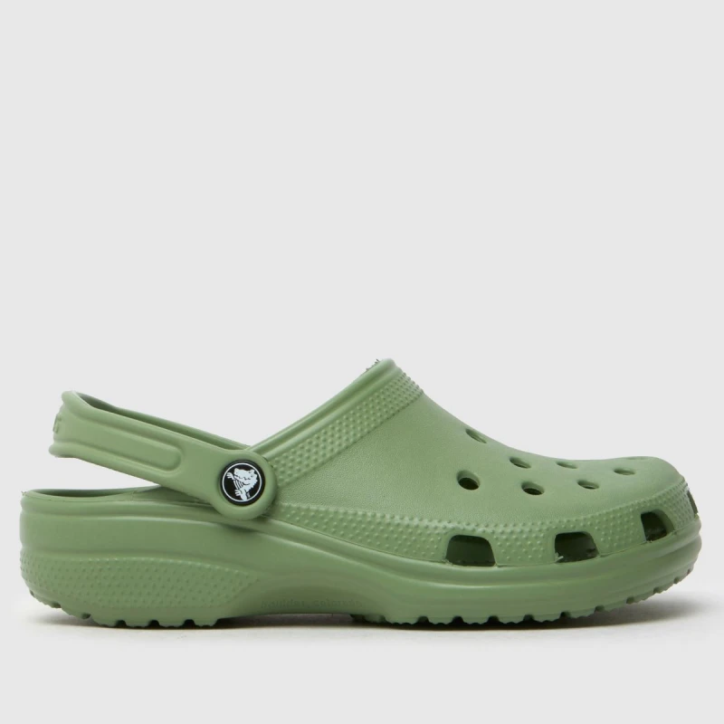 Image of Crocs Unisex Classic Clogs Moss W4/M3
