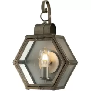 Image of Elstead Quintessentiale - Quintiesse Quoizel Heath Outdoor Wall Lantern Burnished Bronze, IP44