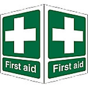 Image of First Aid Sign First Aid Acrylic 20 x 15 cm