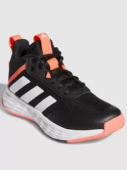 Image of adidas Kids Ownthegame 2.0, Black/White/Red, Size 10
