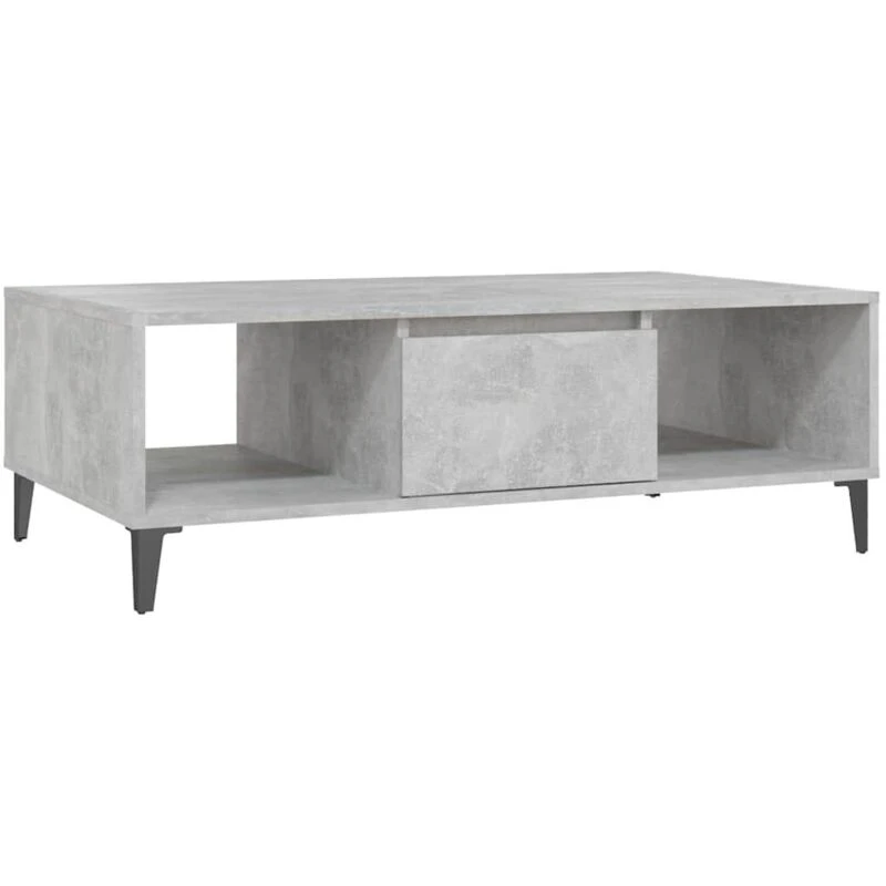 Image of VIDAXL Vidaxl - Coffee Table Concrete Grey 103.5x60x35cm Engineered Wood 8720286358351