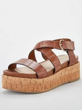 Image of Office Minka Wedge Sandal - Tan