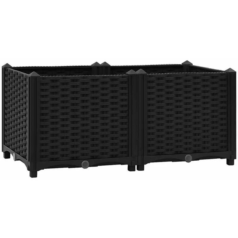 Image of VIDAXL Raised Bed 80x40x38cm Polypropylene Vidaxl 8720286493243