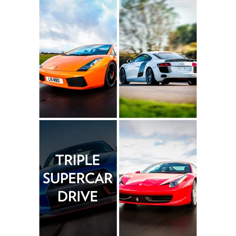 Image of Activity Superstore Triple Supercar Drive - None None One Size