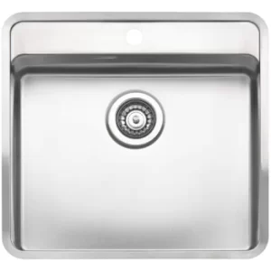 Image of Reginox Large Single Bowl Stainless Steel Kitchen Sink with Tap Deck