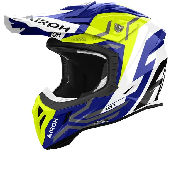 Image of Airoh Aviator Ace 2 Ground Yellow Gloss Offroad Helmet Size M