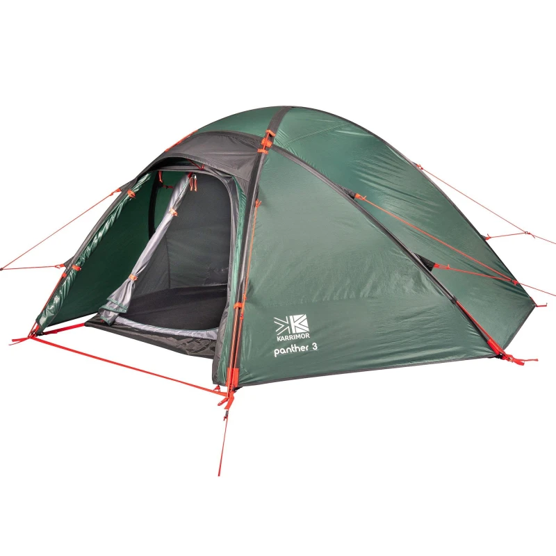 Image of Karrimor Panther 3 Person Backpacking Tent Green unisex One Size