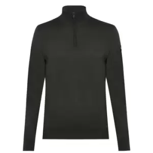 Image of Paul And Shark Zip Turtle Sweater - Green