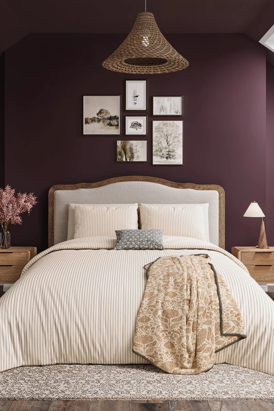 Image of Helena Springfield Helena Springfield 'Ticking Stripe' Cotton Duvet Cover Set in Grey Size: Single Grey Single Unisex 5016709715522