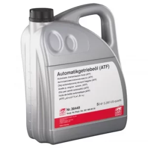 Image of Atf 5 Litre Automatic Transmission Oil 36449 by Febi Bilstein
