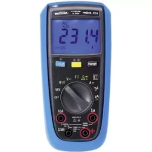 Image of Metrix MTX 203 Handheld multimeter Digital Splashproof (IP54) CAT III 600 V Display (counts): 6000