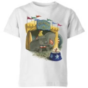 Image of Dumbo Circus Kids T-Shirt - White - 3-4 Years
