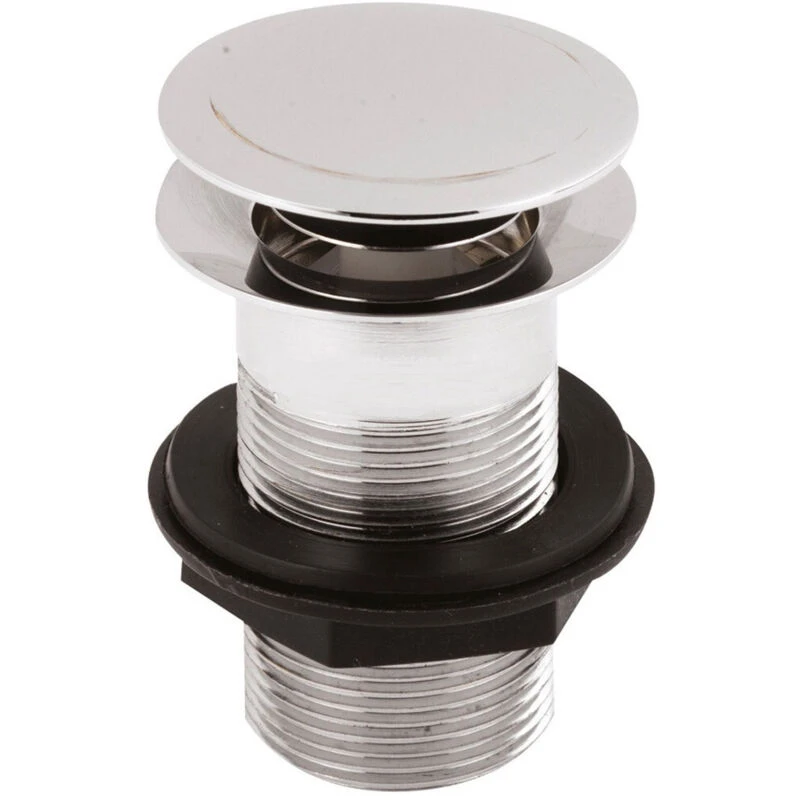 Image of NUIE Nuie - Chrome Unslotted Push Button Basin Waste - EK304 ek304