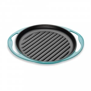Image of Le Creuset Cooks Special Skinny Round Grill 25cm Teal