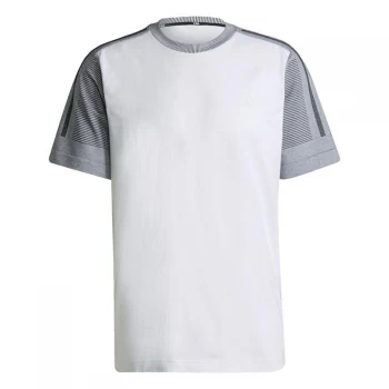 Image of adidas Z.N.E. Sportswear Aeroknit T-Shirt Mens - White