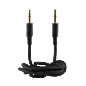 Image of Urbanz INC-35P/P-1-BK Braided Cord 3.5mm Audio Cable 1M - Black