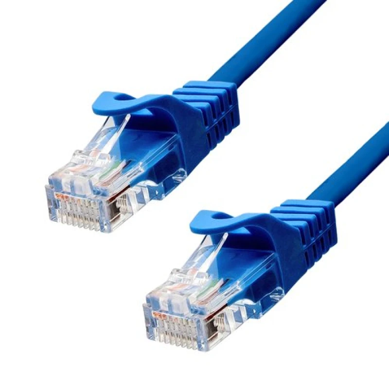Image of ProXtend CAT5e U/UTP CU PVC Ethernet Cable Blue 50CM