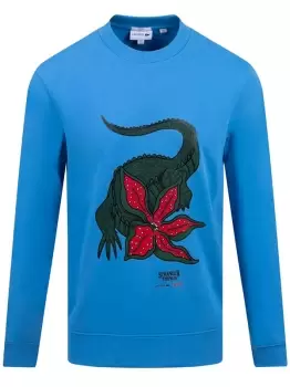 Image of LACOSTE Logo Sweatshirt Ethereal