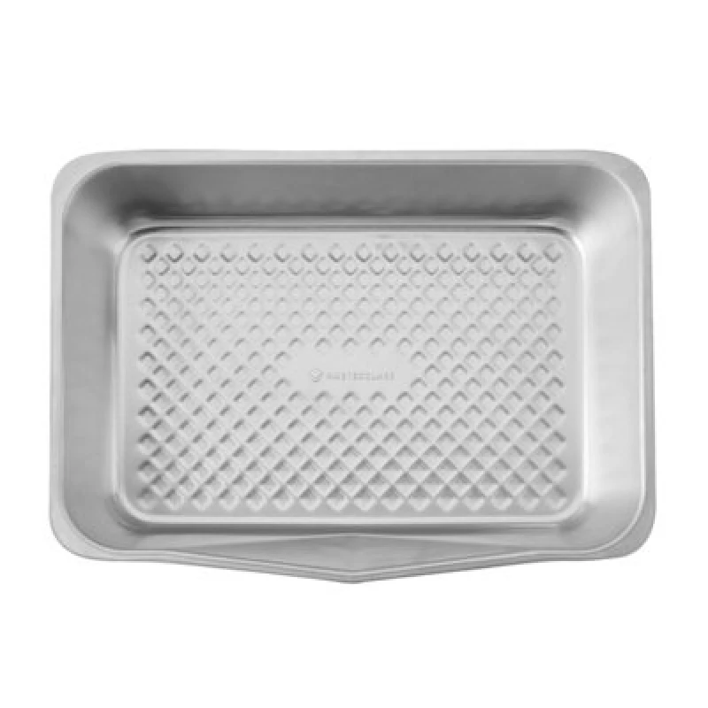 Image of Masterclass Recycled Aluminium Roasting Pan with Pouring Spout, 41.5cm x 31.5cm Silver