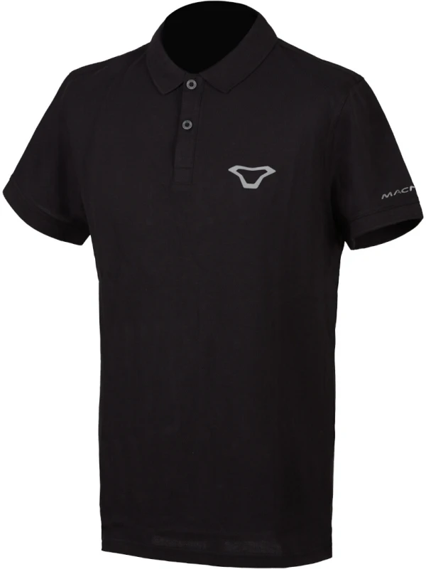 Image of Macna Polo Shirt, black-silver, Size M for Men