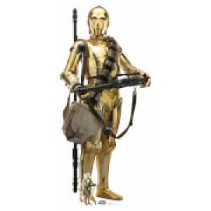 Image of Star Wars (The Rise of Skywalker) C-3PO Lifesized Cardboard Cut Out