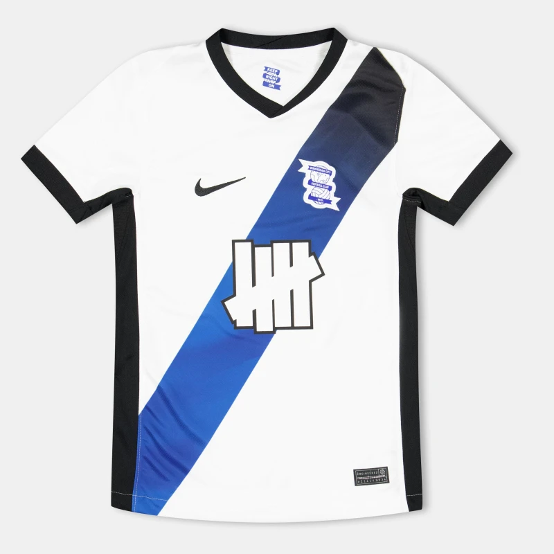 Image of Nike Birmingham City Away Shirt 2025 2026 Juniors White/Black male 9-10 (M)