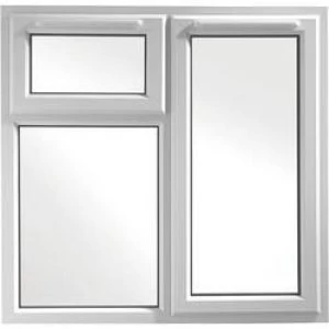 Image of Wickes Upvc Casement Window White 1190 x 1010mm Rh Side Hung and Top Hung