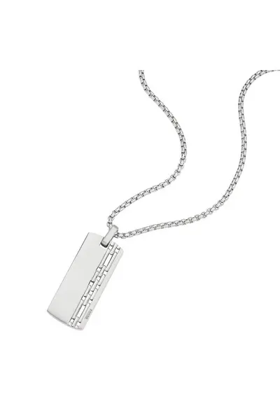 Image of Fossil Jewellery Dress Stainless Steel Necklace - Jf04211040 Silver