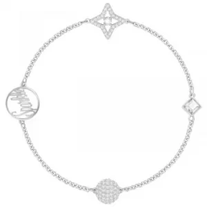 Image of Ladies Swarovski Rhodium Plated Remix Star Bracelet