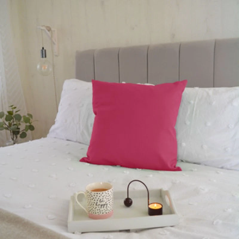 Image of rucomfy Beanbags Rucomfy Indoor Or Outdoor Cushion 45X45Cm - Cerise Pink Water-Resistant Scatter Pillow For Garden, Patio & Home