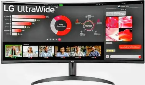 Image of LG UltraWide 34" 34WR50QC-B Quad HD Curved LCD Monitor