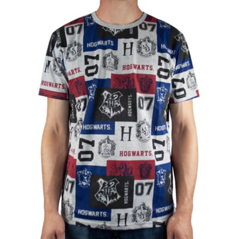 Image of Harry Potter Short Sleeved T-Shirt Grey male