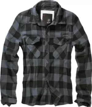 Image of Brandit Check Shirt, black-grey Size M black-grey, Size M