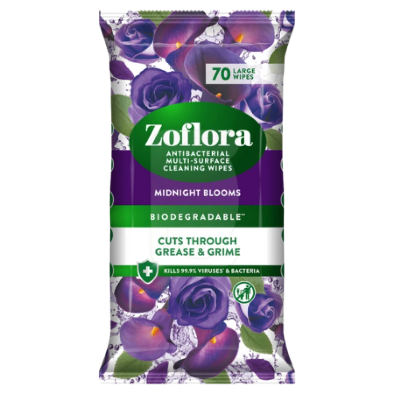 Image of Zoflora Antibacterial Multi Surface Cleansing Wipes - 70 pcs ZOF-533994
