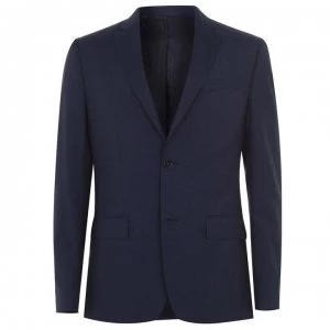 Image of Calvin Klein Micro Check Suit Blazer - Sky Captain CJM