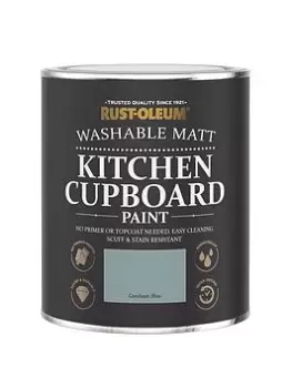 Image of Rust-Oleum Kitchen Cupboard Paint In Gresham Blue - 750 Ml Tin