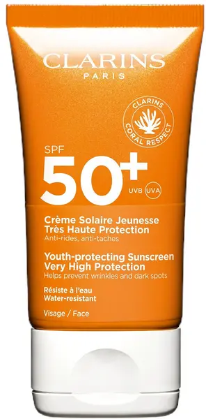 Image of Clarins Youth-protecting Sunscreen Very High Protection SPF50+ 50ml