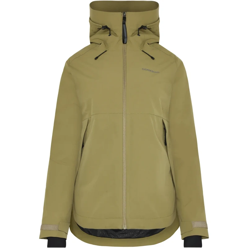 Image of Womens hooded jacket Didriksons Jennie 2 Vert Female 38