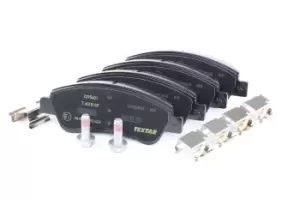 Image of TEXTAR Brake pad set OPEL,PEUGEOT,CITROEN 2395401 1610489680,1611140680,1611293980 1613192280,1617282980,1637014580,425218,425221,425259,425276,425330