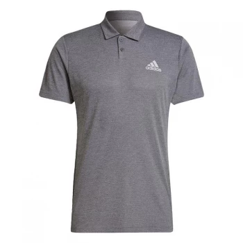 Image of adidas HEAT. RDY Tennis Polo Shirt Mens - Grey Three / White