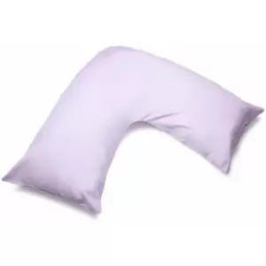 Image of Belledorm Easycare Percale V-Shaped Orthopaedic Pillowcase (One Size) (Violet)