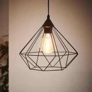 Image of Eglo Tarbes Geometric Black Steel Easyfit Shade