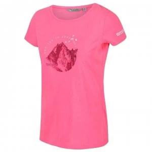 Image of Regatta Womens Breezed Coolweave T-Shirt - Neon Pink