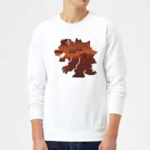 Image of Nintendo Super Mario Bowser Silhouette Sweatshirt - White - S