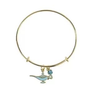 Image of Disney Princess Aladdin Gold Coloured Lamp Charm Bracelet BF00589YRQL